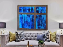 Mark W. Little, Original, Authentic, 72” X 60” Acrylic, Abstract, POP Art, Giant