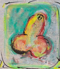 Alexander Vorbau erotic gallery Gleditsch Berlin watercolor transparent paper 1986