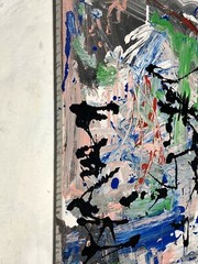 Tffn 996 Original Painting Abstract Lyrical 20 X 16 LW Jeffrey
