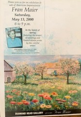 FRAN MAIER American Impressionist 1921-2022 „HAPPY MEADOW „Oil on Canvas