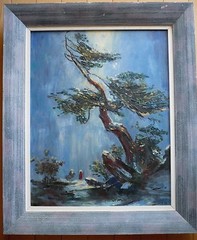 BEUKEMA, IMPRESSIONISM MODERN MODERNISM 1950s 50s OIL CHINESE ASIAN INFLUENCE