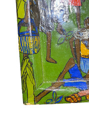 Ajasi Alama Painting Zimbabwe Africa Art Folk Children Decor