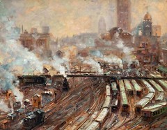 Cooper Grand Central Painting by Colin Campbell Cooper Art Reproduction