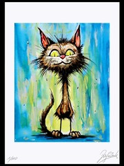 Original Art Graphics““ CAT NO. 2″ Graphic, Artwork, Autographed, Limited