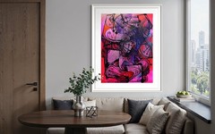 SIMEON GONZALES Original Painting COA / art studio Maryland – USA/LARGE XXL