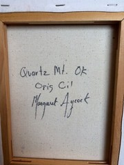 8×10 Original Oil Painting Margaret Aycock Quartz Mountain OK Framed Wood Frame