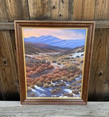 Tim J. Morse Oil Painting Landscape Arizona Utah New Mexico ? Desert Mountain