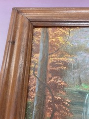 Original Oil Painting The Waterfall by Iva Prince Landscape Signed TN 2003 11×14
