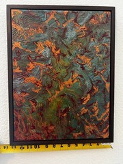 Original Acrylic Pour Painting | Abstract Fluid Art | H 17.5″ × W 13.5″