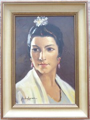 Sanchez Carrera 1979 Spanish Flamenco Malaga Oil on Truck Collectable!