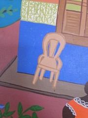 Paulo Dallier Naif Brazilian Folk Outsider Art Painting 1970’s Boho Cavaquinho
