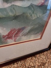 Watercolor Painting Richard E. Williams Artist „The Nest“ Signed Numbered