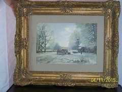 *Louis Apol* Major Listed Artist Hague School Antique Oil On Panel Winter Scene