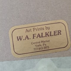 Vtg. Prints Set 3 ~William Faulkler Historic York, Pa. 1985~matted~wood Framed