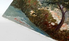 ITALY SEASIDE PAINTING AMALFI COAST ORIGINAL COLUCCI ITALIAN peinture tableau