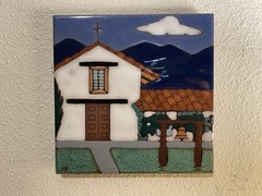 Painting Tile Church Building