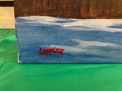 12 x 12 Acrylic Painting on Canvas Board…..“Bright Winter Morning“