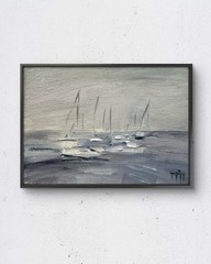 Lake No. 29 7×5 Original Oil Painting Impressionist Landscape Wall Decor