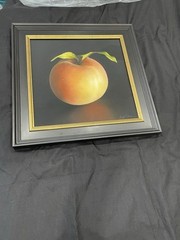 SANGITA PHADKE ORIGINAL PAINTING THE GLOWING PEACH framed pastel collection art