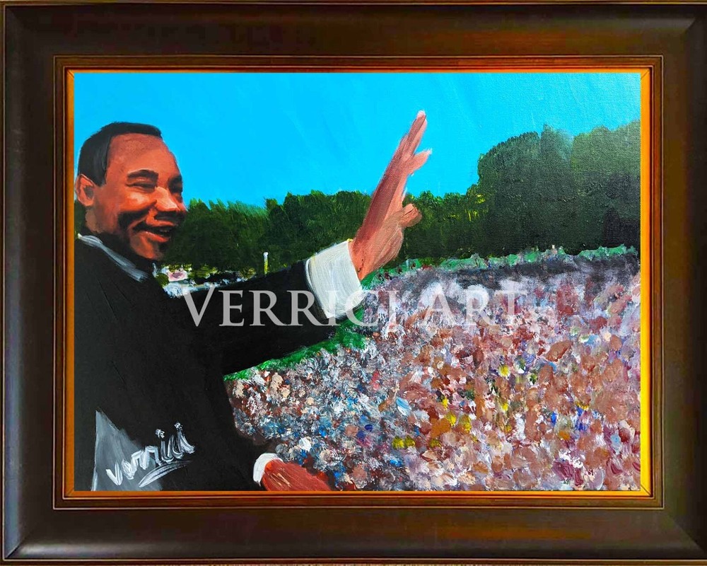 Martin Luther King Jr March on Washington Painting on Canvas Black History month