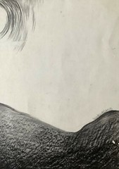 Paneca Cano. Painting. La Cuna De Los Siameses, ca 1975. Signed Ink on cardboard