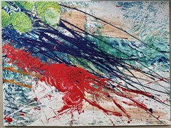 Original Abstract Large Composition, Painting, Expressionism, 120.0 x 90.0 cm.