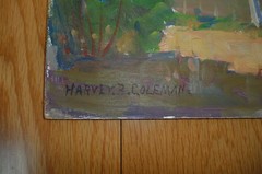 Vintage California Landscape Painting by Harvey B. Coleman Oil Impressionist