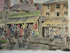 GUY DE NEYRAC ORIGINAL PAINTING ANTIQUE PARIS FRENCH IMPRESSIONIST STREET SCENE