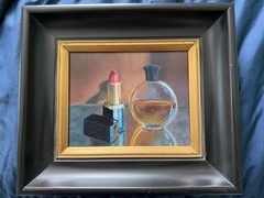 Giclée Painting Elizabeth McGhee Framed Makeup with Perfume Print