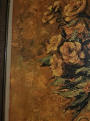 Vintage textured print on board from 1969 painter John Mastin