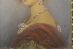 ANTIQUE MINIATURE PAINTING IN PERIOD FRAME SIGNED