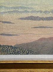 ANTIQUE MOUNTAIN VIEW PAINTING LANDSCAPE WPA AMERICAN REGIONALISM IMPRESSIONIST