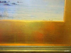Antique Framed Edwin Earp Scenic Romanticism Watercolor Painting Fishing Wales