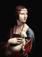 Oil art Leonardo da Vinci – Portrait of Cecilia Gallerani (Lady with an Ermine)