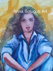 Original Watercolor Woman Portrait Painting No. 78 – Handmade A4 Artwork
