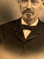 Antique Original Drawing Portrait of a Gentleman, Pastel and Chalk