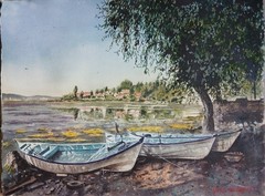 Original Painting in Watercolor „The Shade“ 16″x 12″