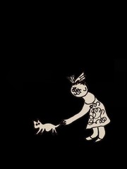 The Cat: photo print of original graphics (6″ x 4″)