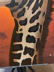 18 x 24 Original Oil Painting on Canvas….“Giraffe on the Savannah“
