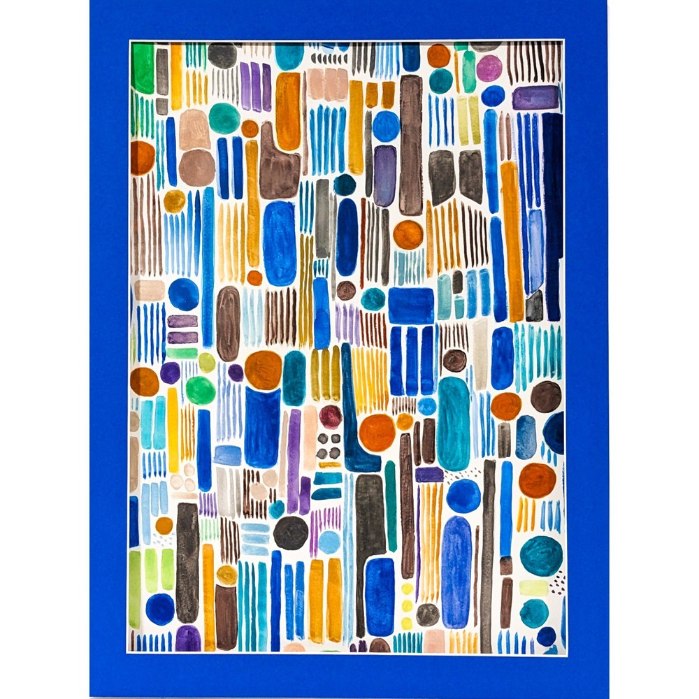 Watercolor original painting. 18 X 24 on paper. Mat, foam board, acrylic cover.