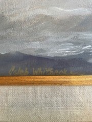 Caleb Whitbeck nautical oil painting original framed art