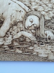 Haijing Chen Drawing Illustration Masterful FINE DETAILED Surrealism Listed 31″