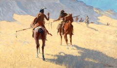Frederic Remington Parley Painting Reproduction – Giclee Canvas/Paper/Stretched