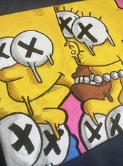 8 X 10 Spray Paint Acrylic Art abstract bart canvas shortiez ink graffiti decor