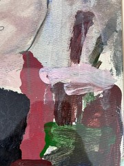 Surrealist Funky Portrait of Kip Art Painting Original by Lary Araujo Artist ’92
