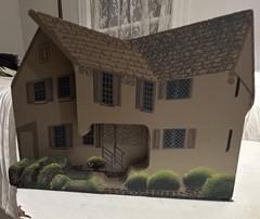 Vintage Wood House PAUL REVERE Boston MA Hand Painted FOLK ART Shelf Sitter