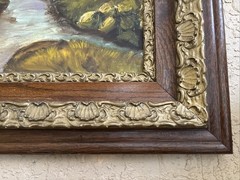 E. Springer VTG Oil Autumn Impressionism Gilded Wood Frame 1977 BREATHTAKING!