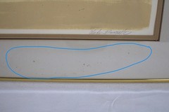 Clyde Burnette Mid Century „The Long Walk“ 27/28 Serigraph Hand Painted Signed