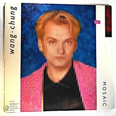 WANG CHUNG MOSAIC LP HAND COLORED W/MAGIC MARKER BY FRAMOUS, 1986