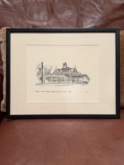 Janet M. Anderson Signed Limited Edition Michigan Central Railroad Station